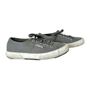 Superga 2750 Cotu Classic Sneakers Women's 8.5 39 1/2 Tennis Shoes Grey Low Top